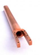 Multi Axis Lathed Copper Part used in Electronics Industry.