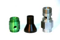 Stainless Steel and Aluminum Lathed Optics Parts